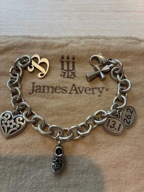 James Avery charm bracelet with charms